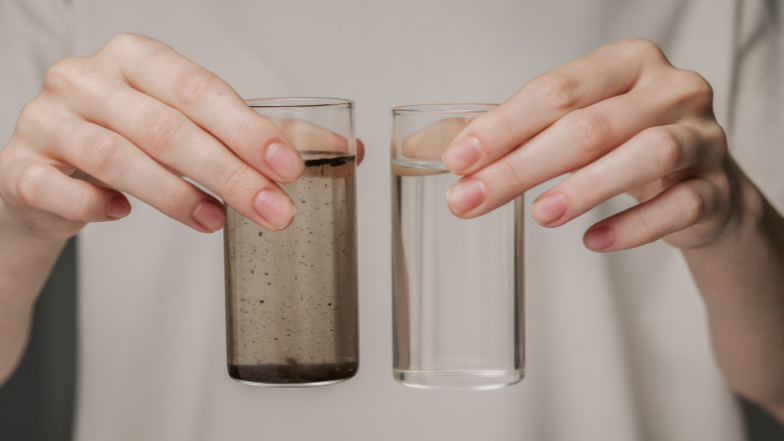 Agua no filtrada vs Agua Filtrada - H2Osmosis